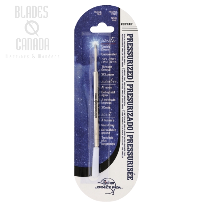 Fisher Space Pen Refill, Fine Ink Black, FPSPR4F